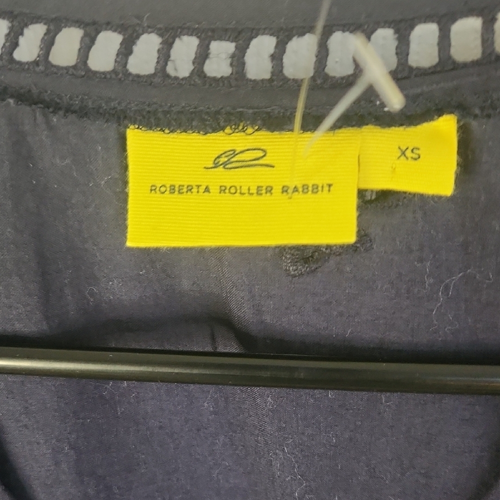 Roberta Roller Rabbit Dark Blue Eyelet Tunic - image 3